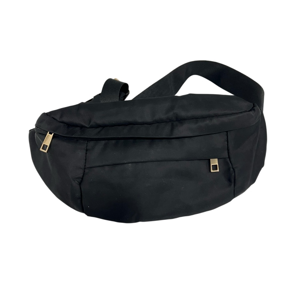 A New Day Black Nylon Belt Bag / Crossbody Fanny Pack